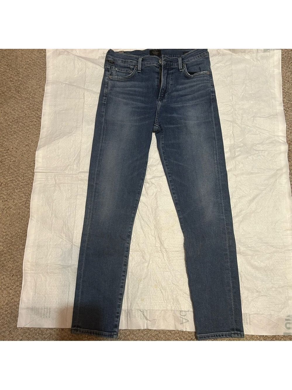 Citizens Of Humanity Rocket Crop High Rise Skinny Jeans In Medium Wash 26